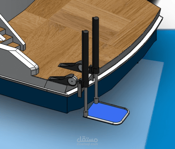 تصميم رافعة متنقلة لذوي الإعاقة أو الأطفال – للتركيب على قارب أو في حمام سباحة