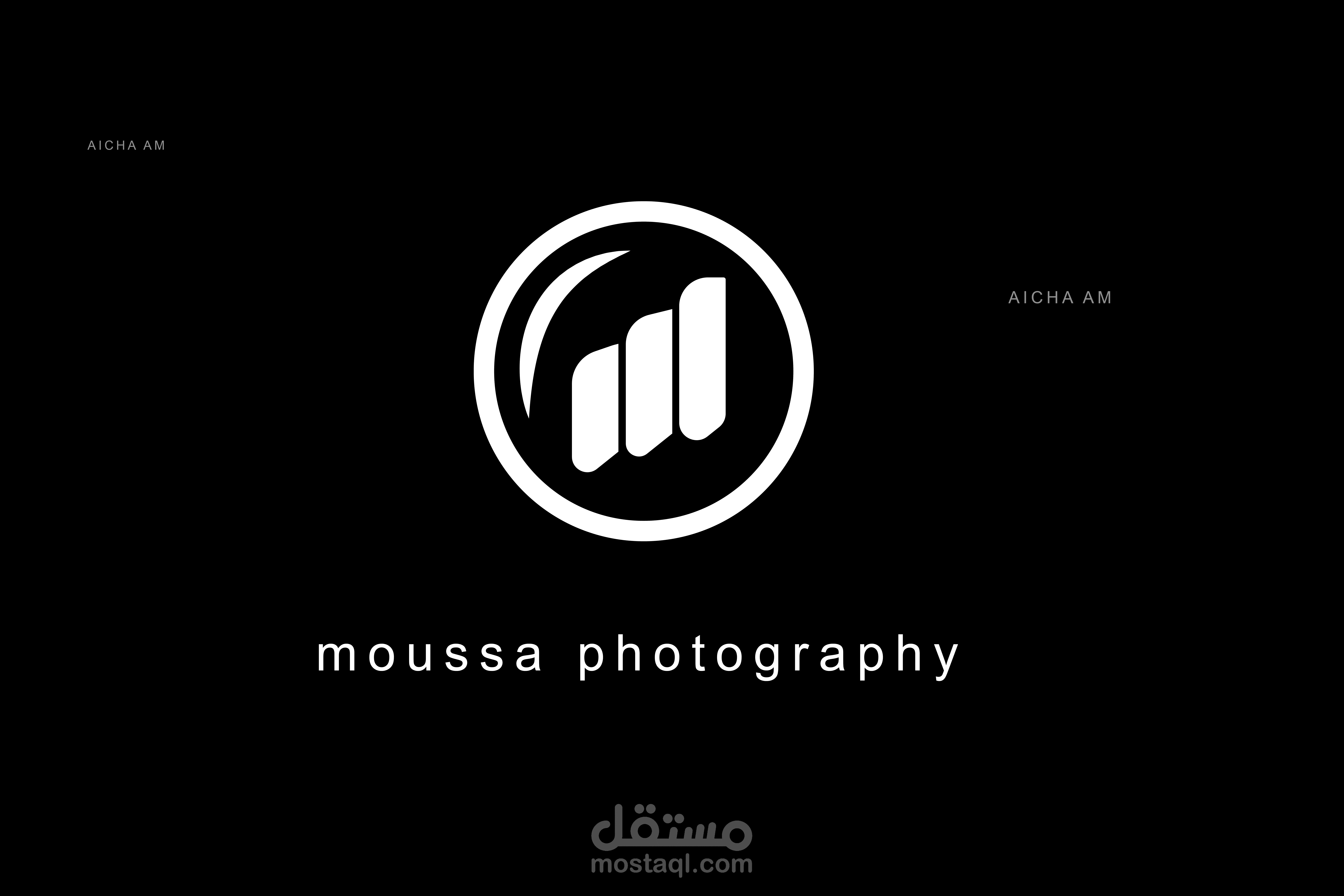 تصميم شعار لمصور logo design for a photograph