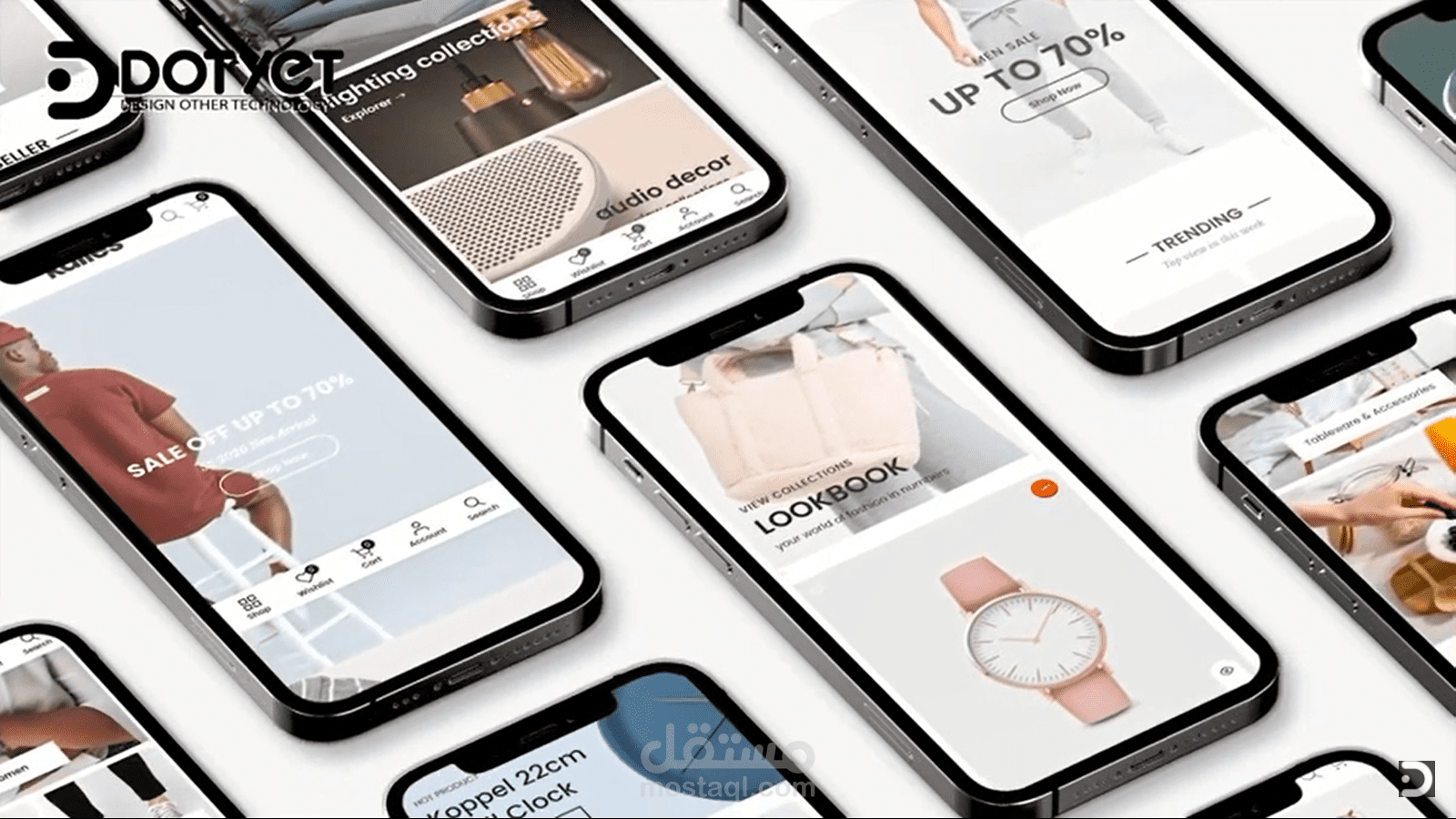 اعلان تجارى ل إنشاء واجهة برامج الموبايل UI / UX Mobile Apps