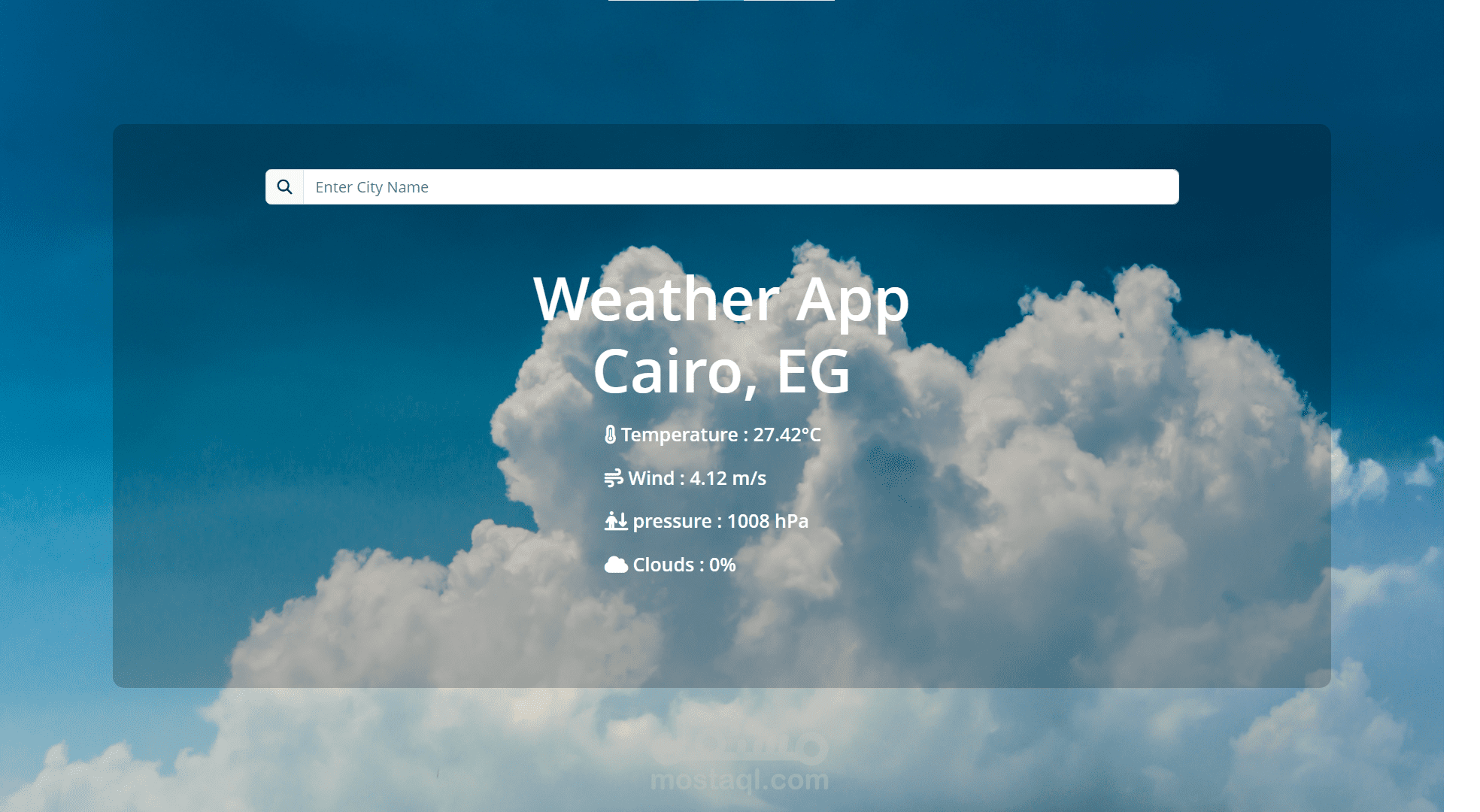 تطبيق للطقس