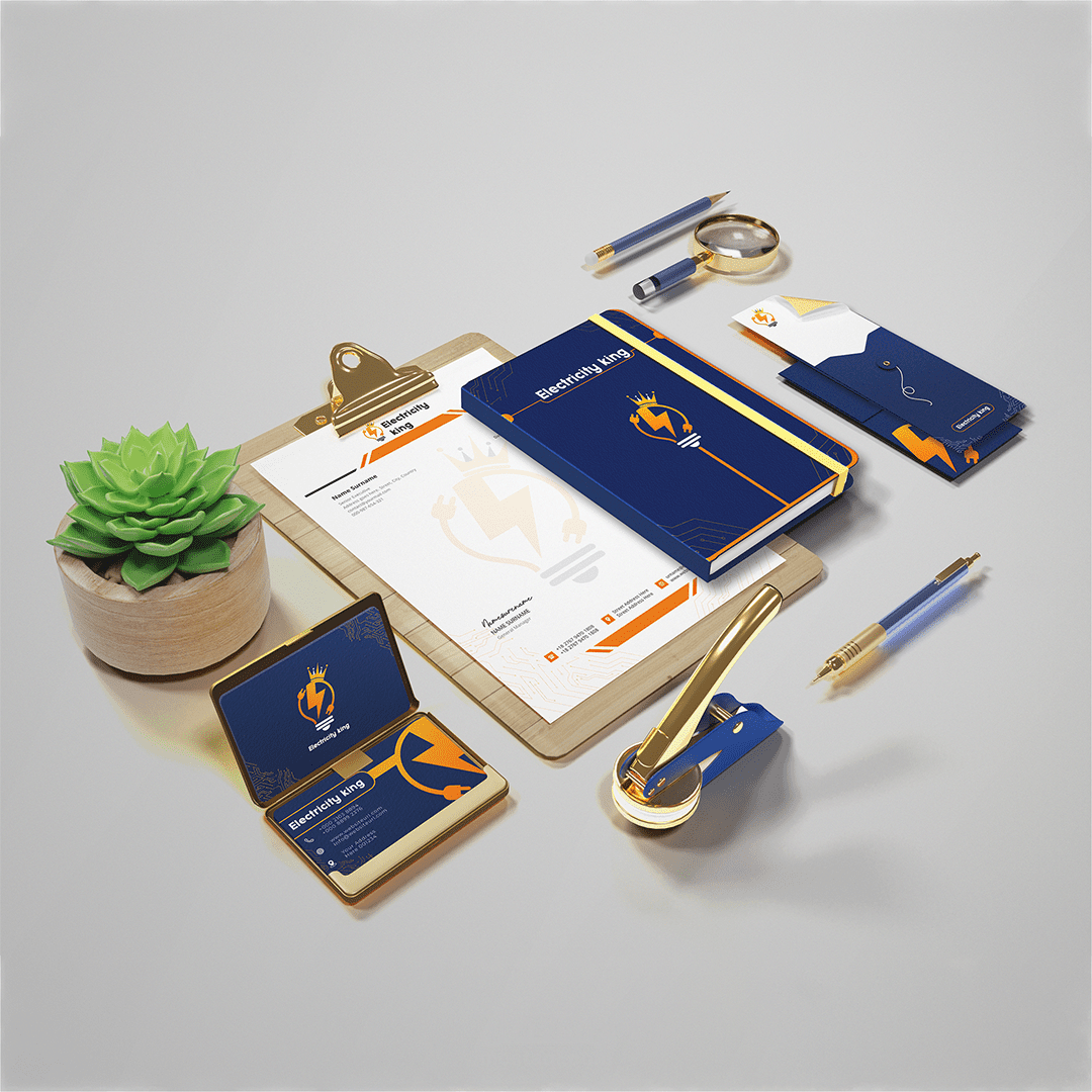 هوية بصرية لشركة كهرباء