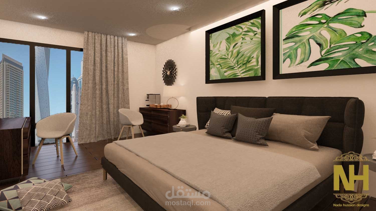 غرفه نوم فندقيه