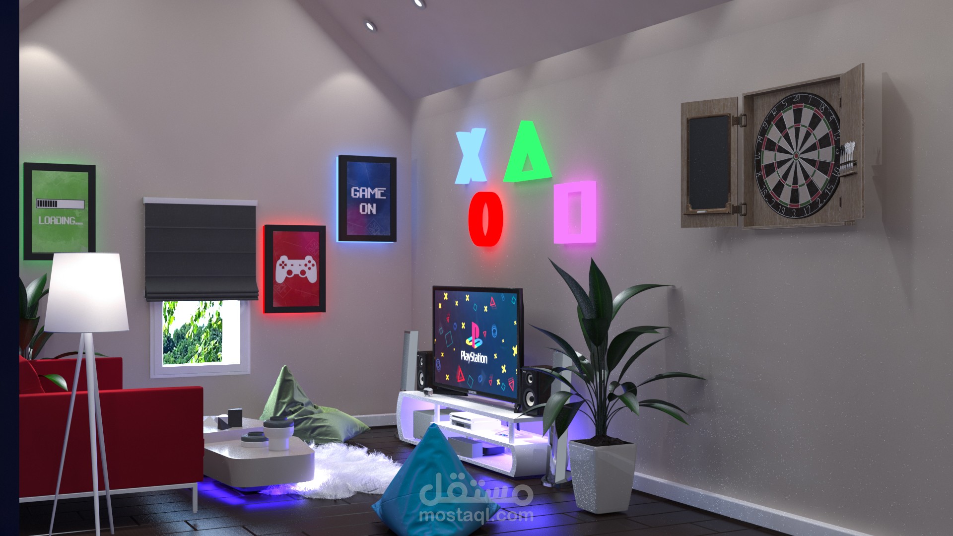 غرفه العاب  gaming room