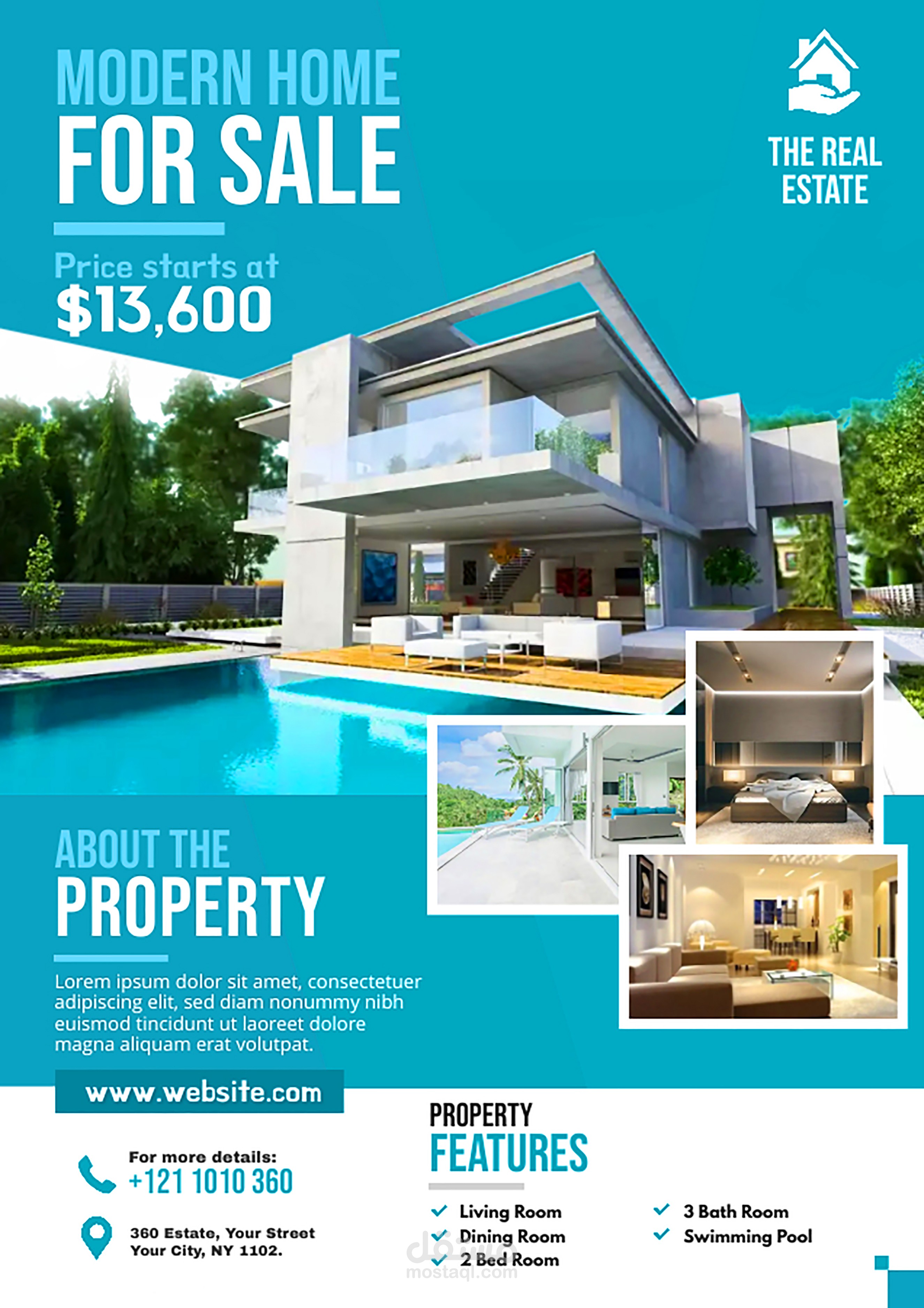 تصميم اعلانات عقارية و جميع الاعلانات