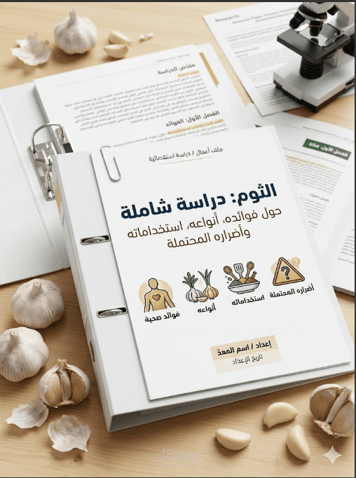 دراسة شاملة عن الثوم