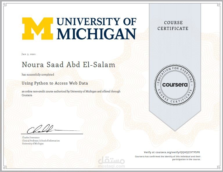 Using python to access web data - Coursera