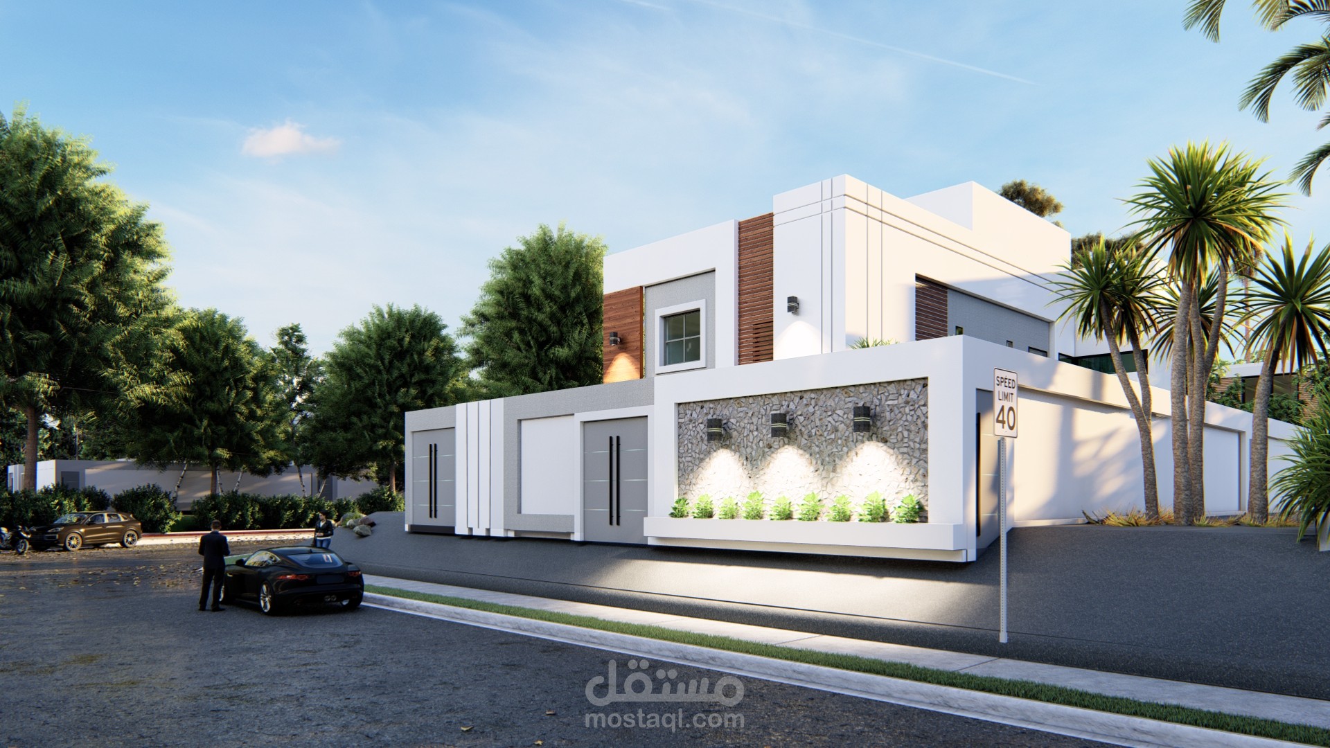 تصميم واجهة لفيلا