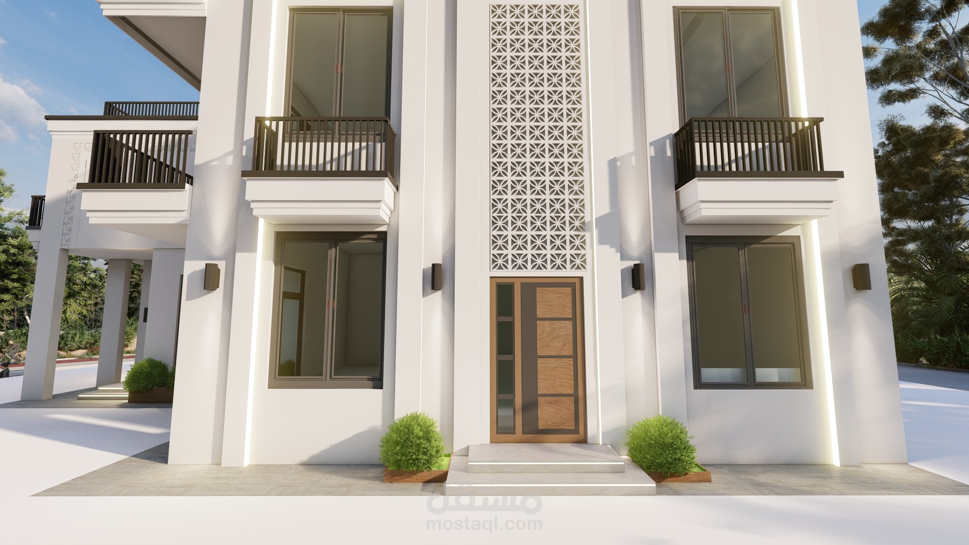 تصميم واجهة لفيلا
