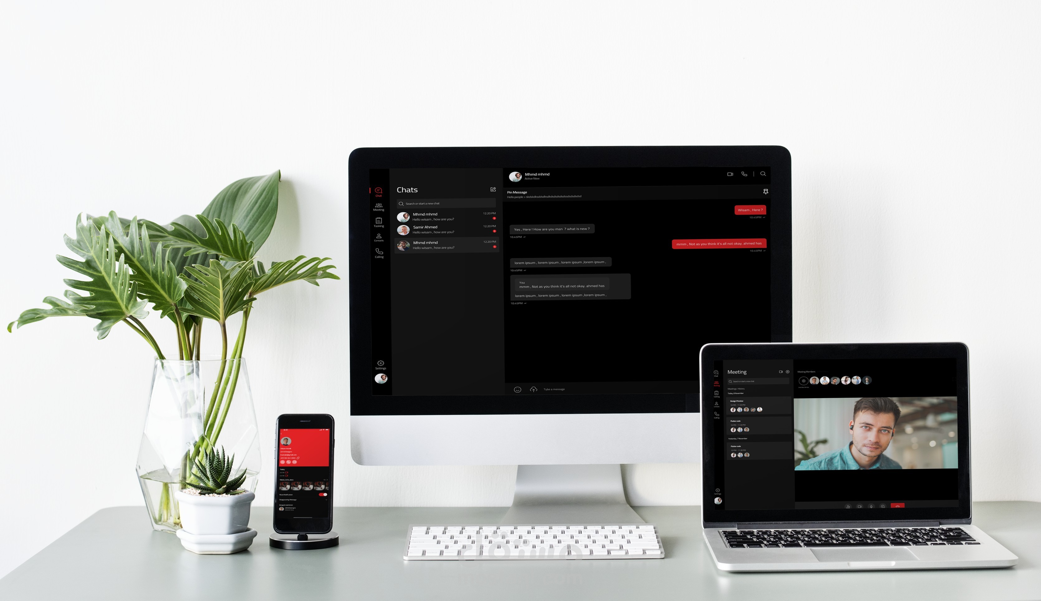 تطبيق فيلا ديسكتوب (الوضع الداكن)