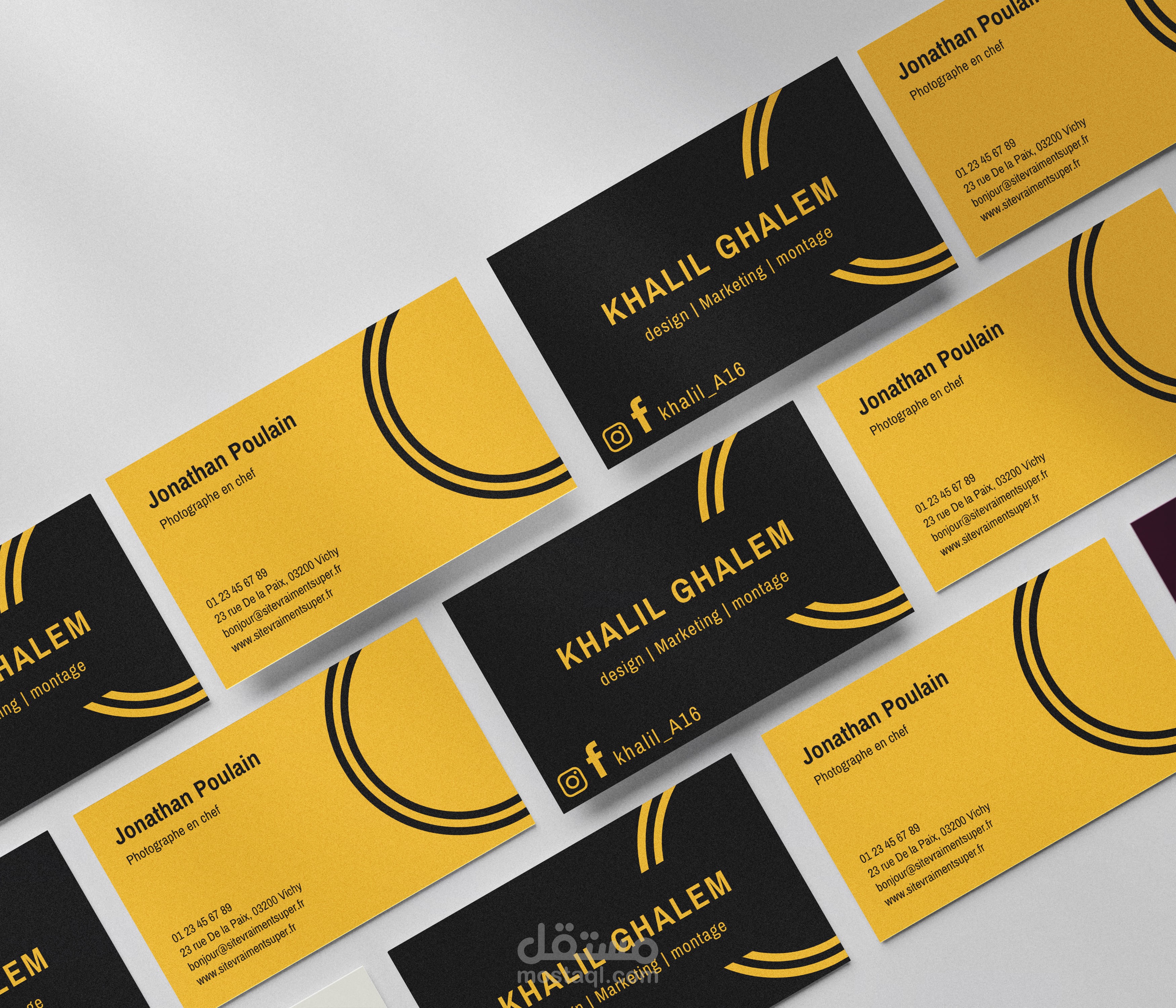 بعض التصاميم التي صممناه لكارت بزنس