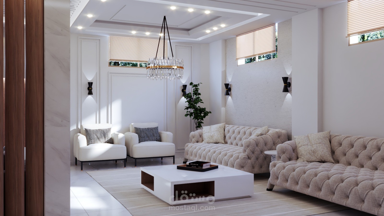 تصميم داخلي لشقة سكنية في الأمارات