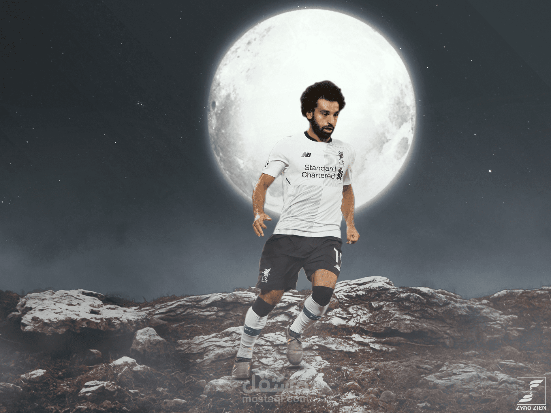 mo salah on the moon