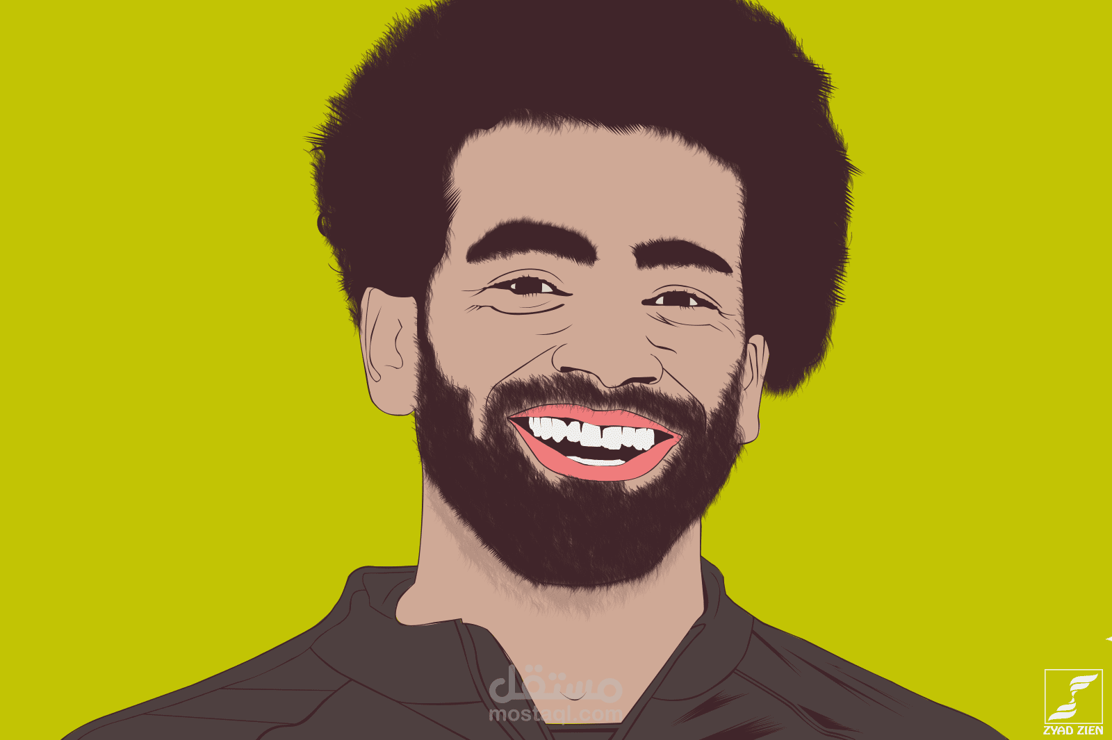 رسم فيكتور ارت لمحمد صلاح