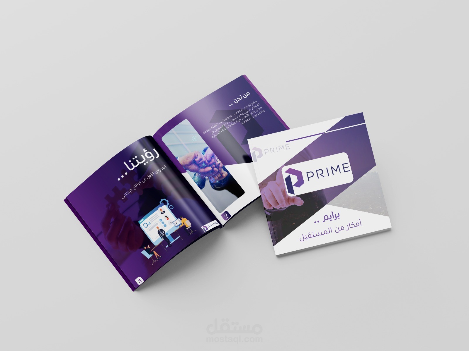 تصميم بروفايل احترافي مع الشعار