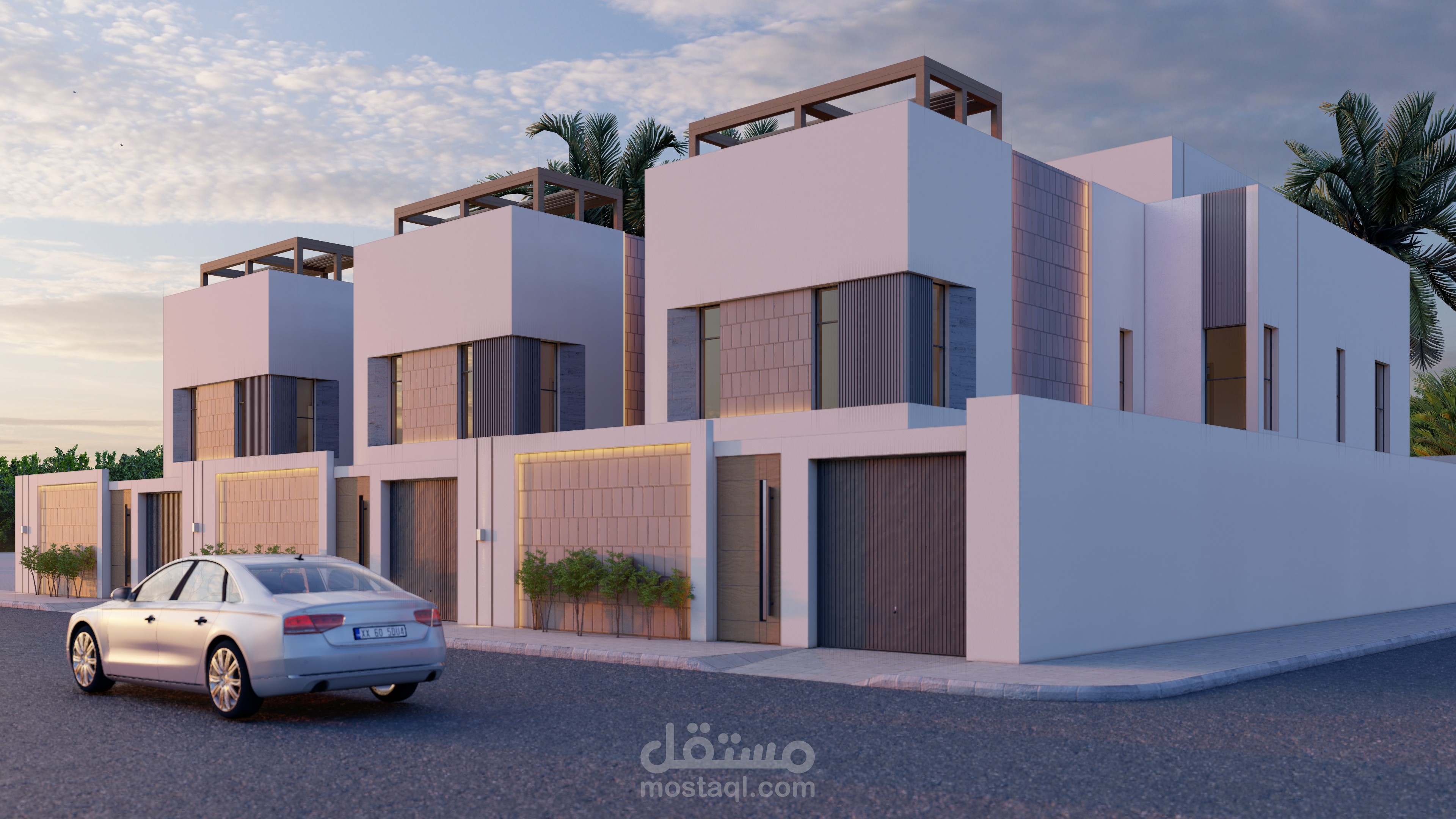 تصميم معماري و تصميم 3D لفلل دوبلكس