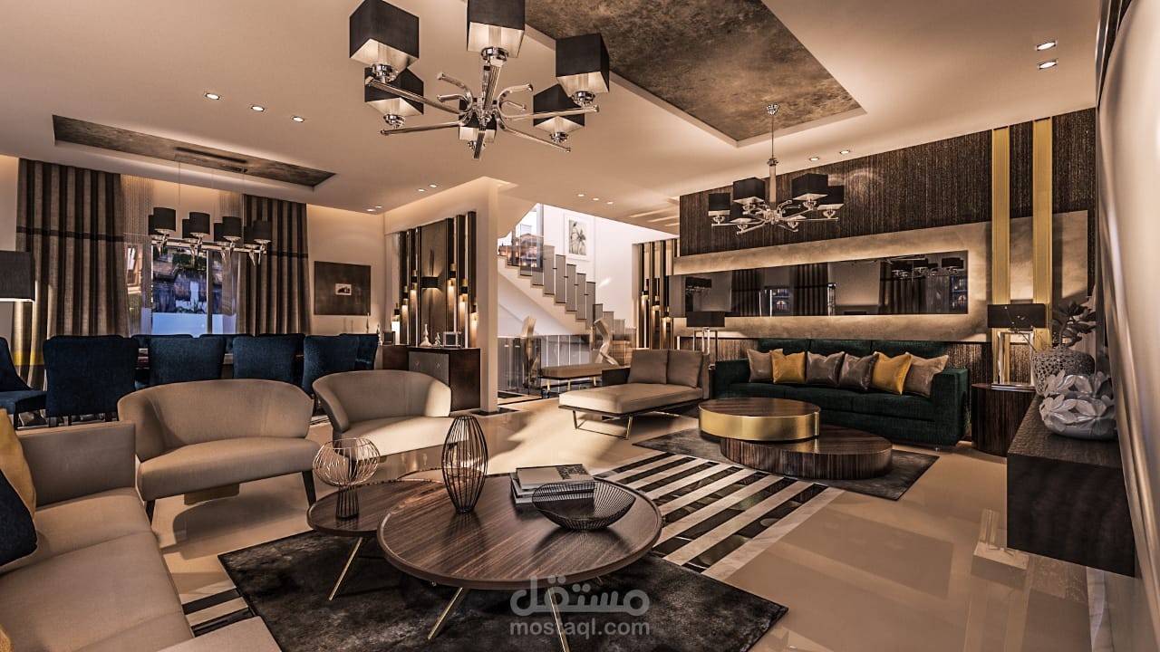 ريسبشن بفيلا بالإمارات