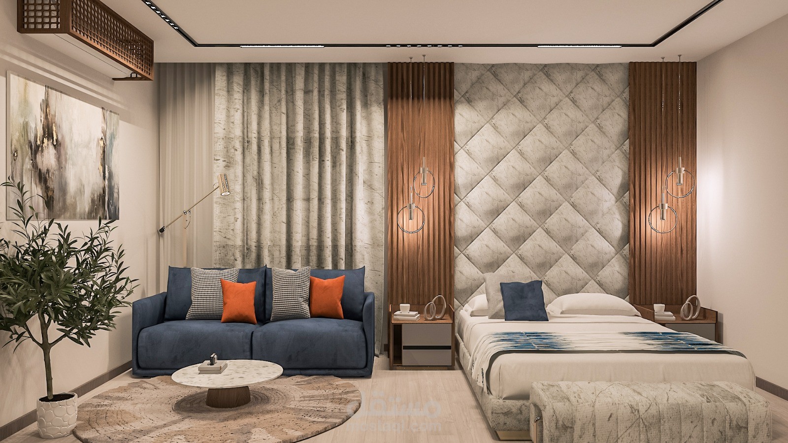 تصميم لغرفة نوم مودرن