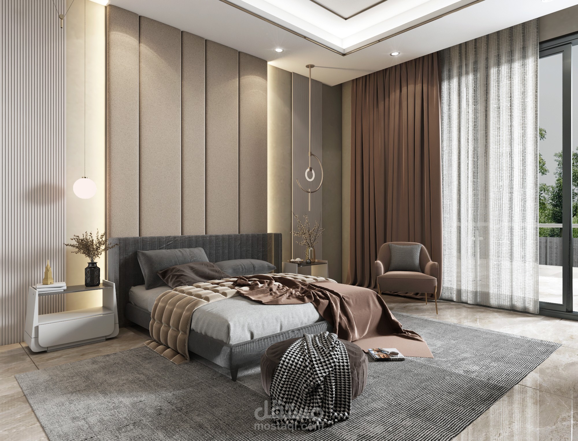 غرفة نوم  موديرن