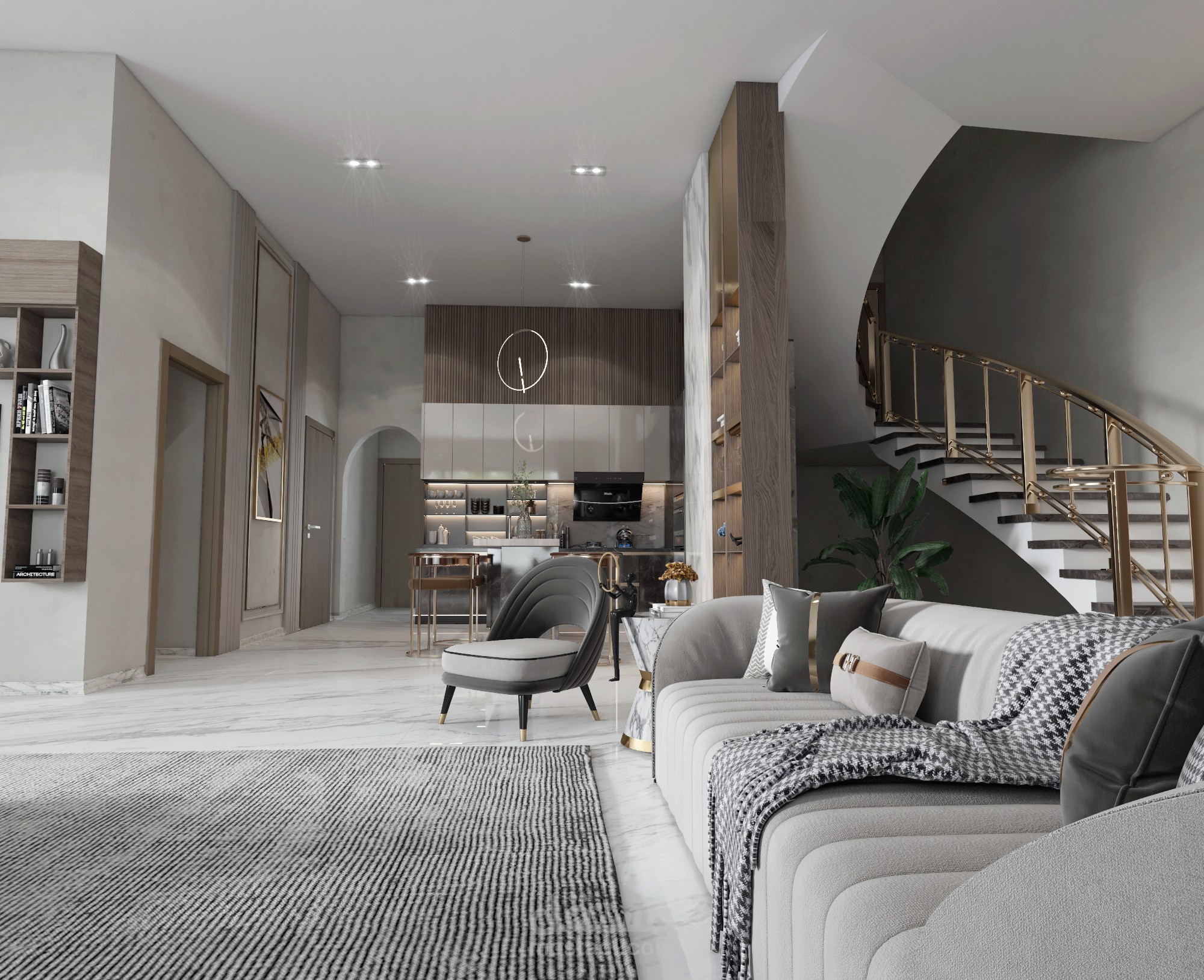 livingroom with pantry