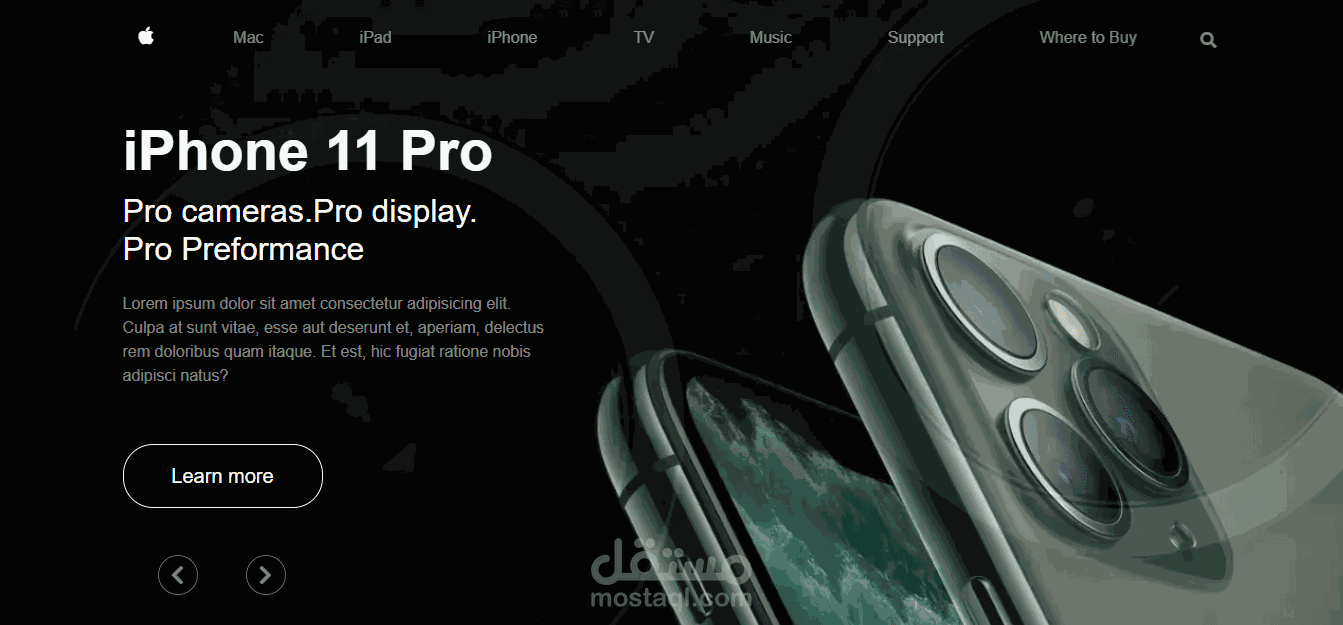 Apple Clone Landing Page