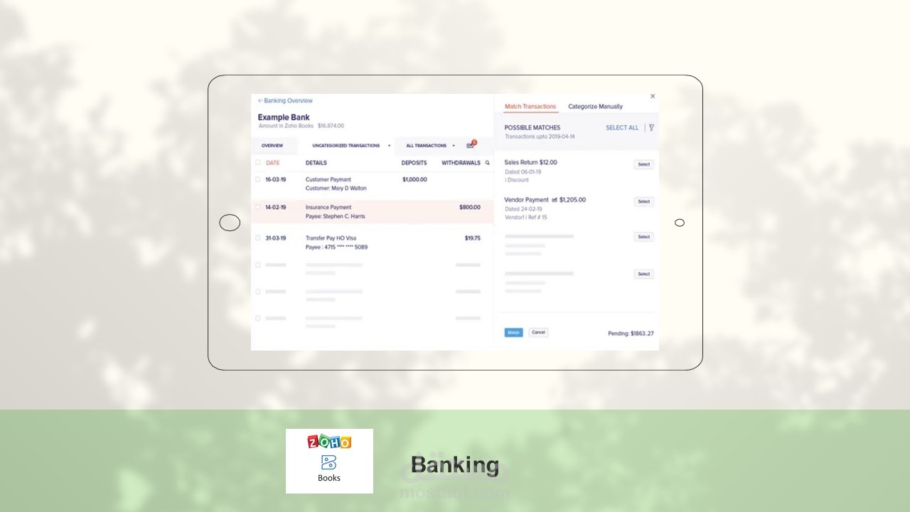 Zoho Books البرنامج المحاسبي زوهو بوكس