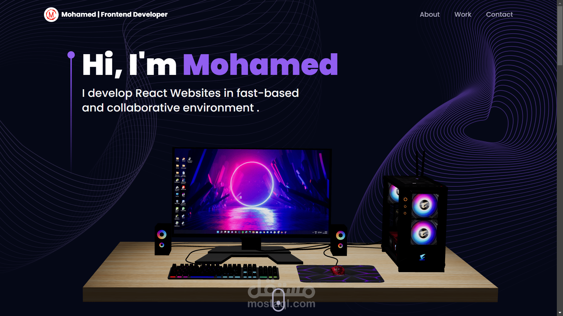 موقع معرض اعمال بتصميم 3D