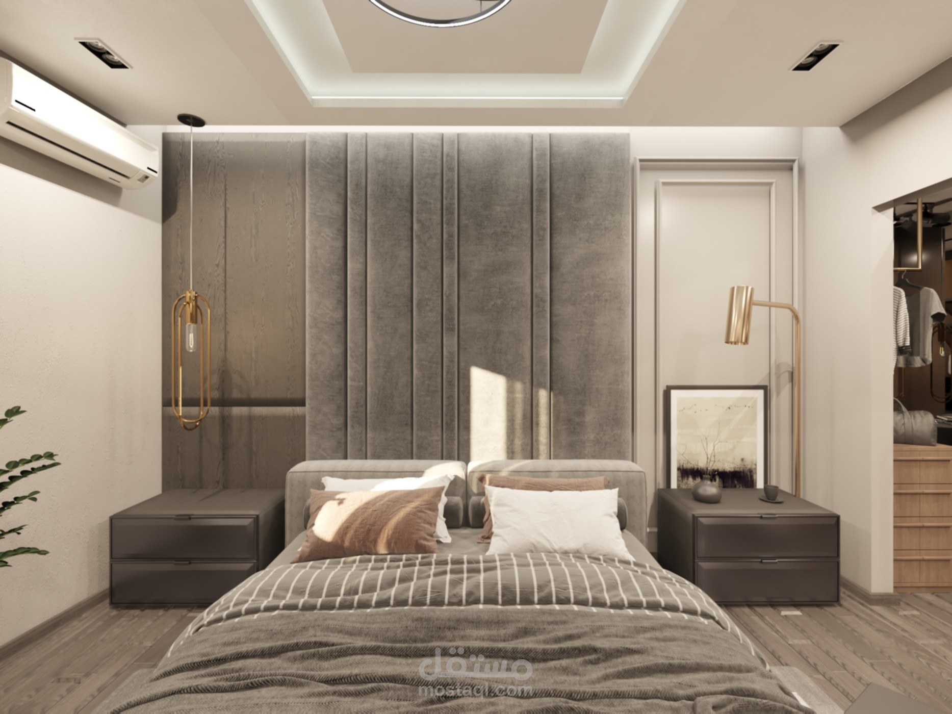 تصميم غرفة نوم ماستر مودرن