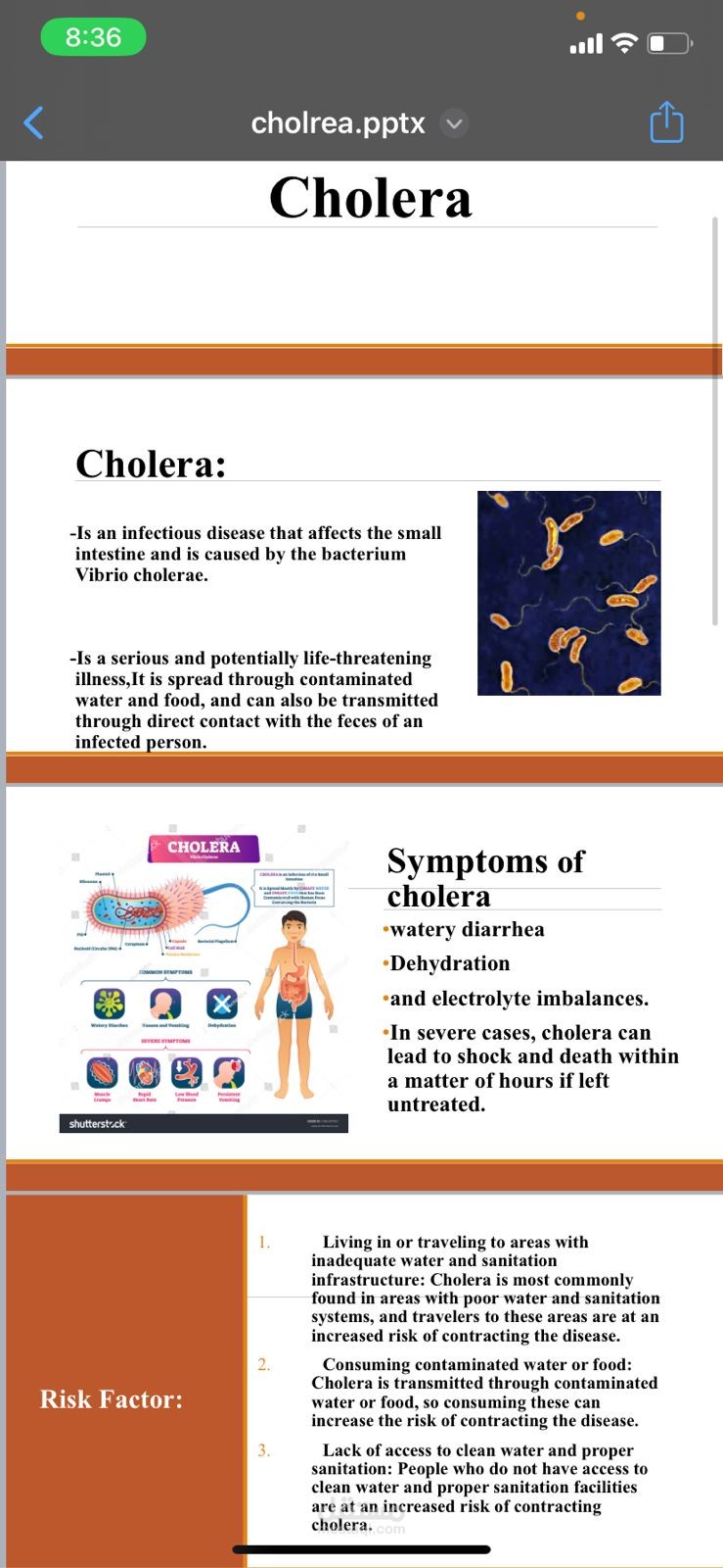 cholera