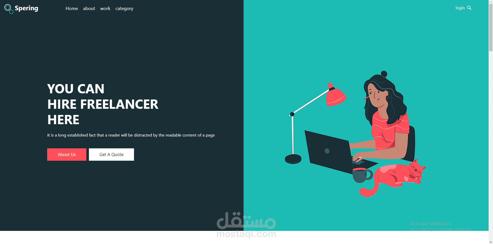 موقع html , css