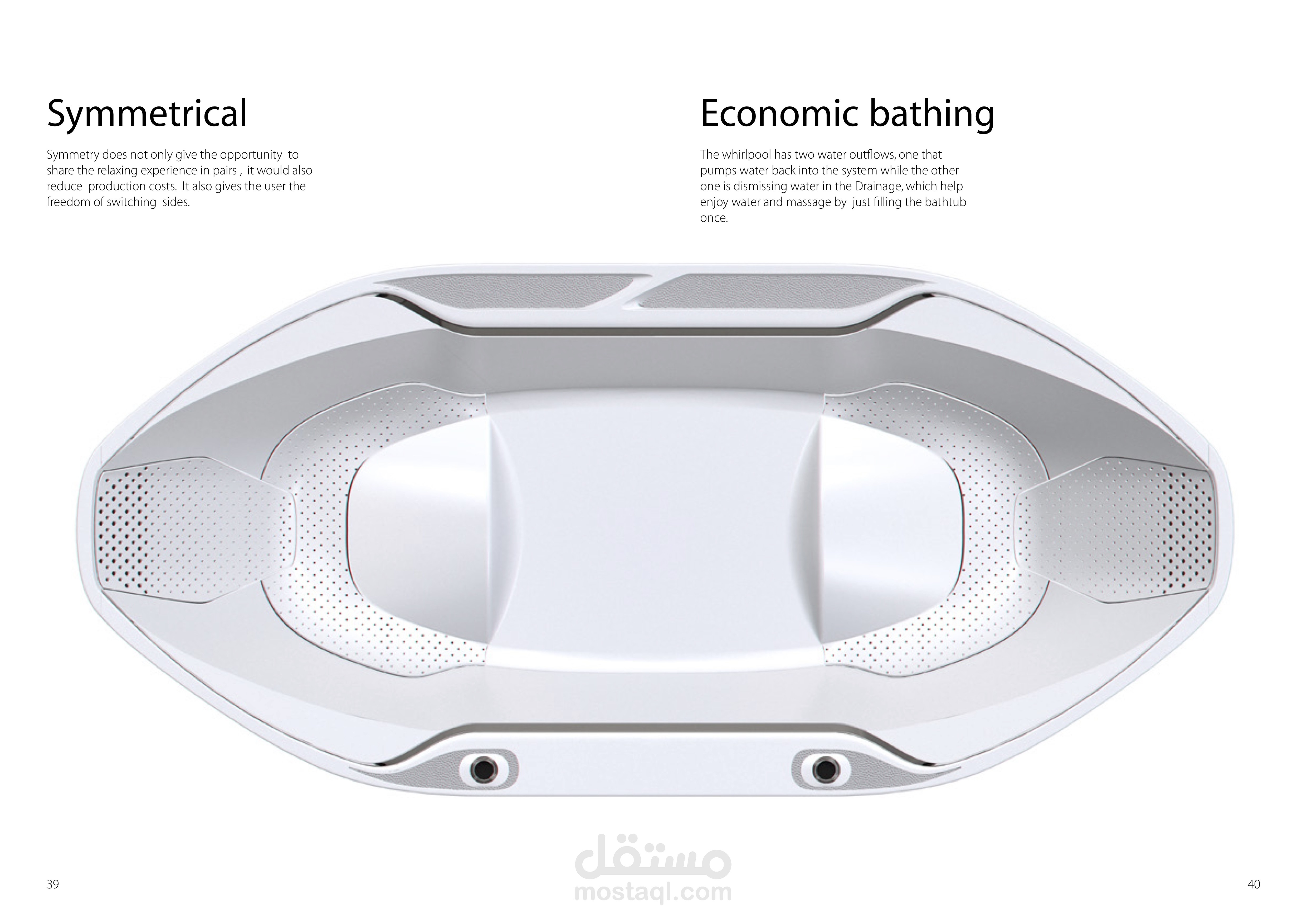 Product design  -  stress relief bathtub