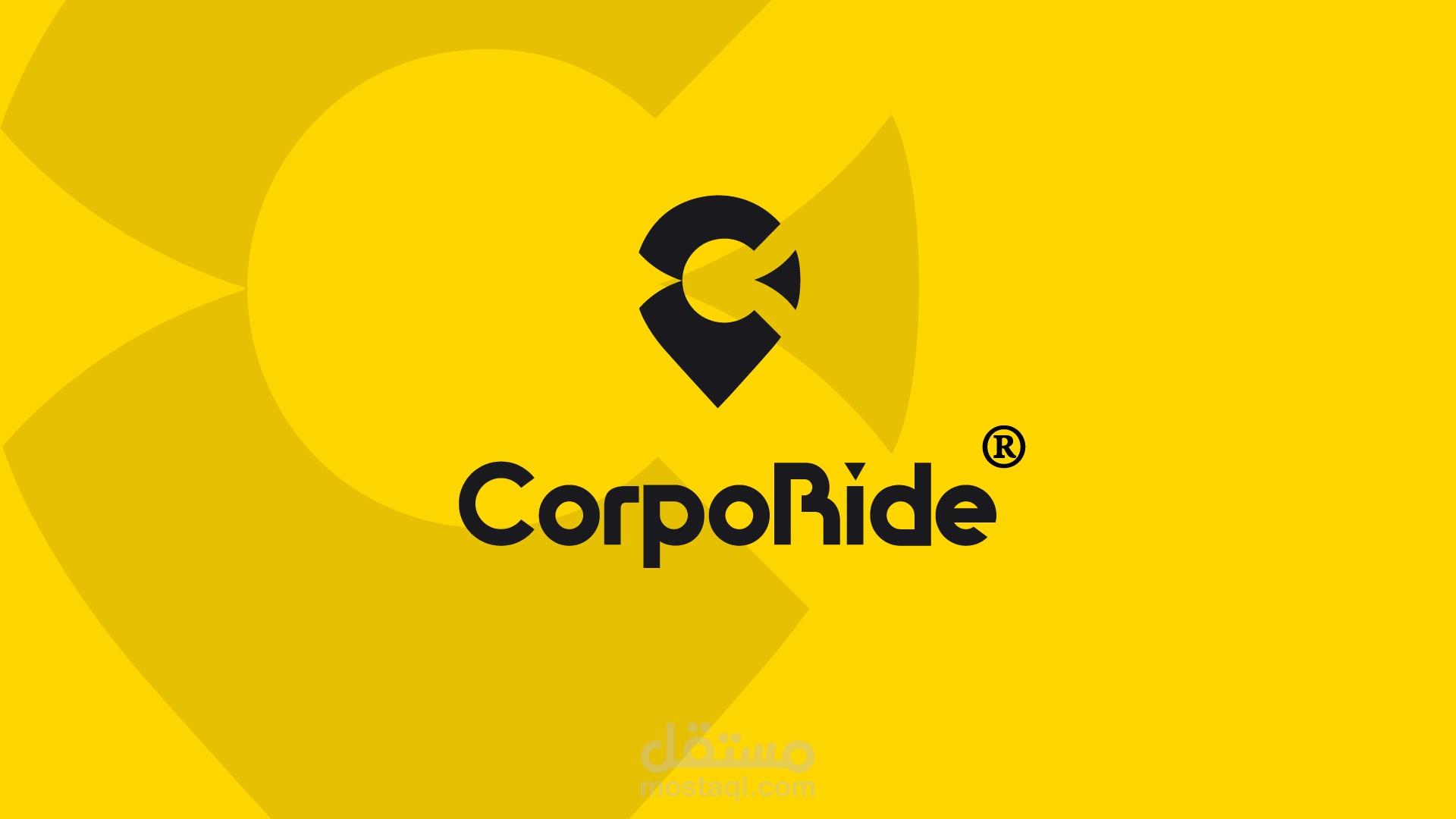 تصميم شعار احترافي وفاخر لتطبيق CorpoRide يعكس هوية الشركات