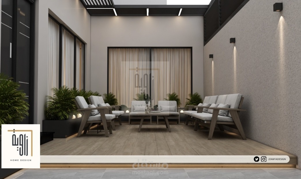 تصميم زاوية حديقة غير مكلفة