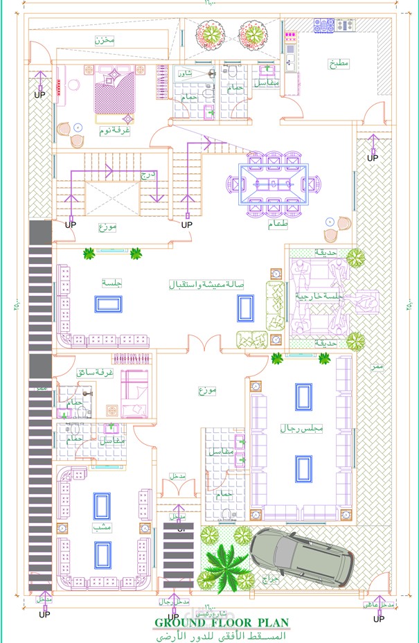 تصميم معماري لفيلا بالسعودية