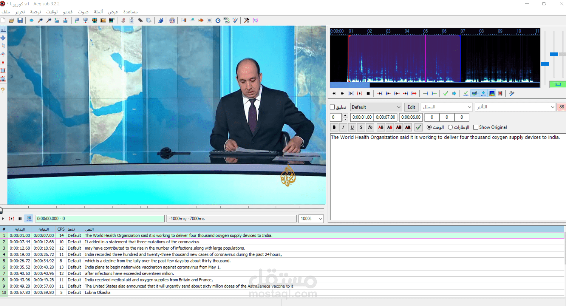 ترجمة فيديو و اضافة شرح للفيديو