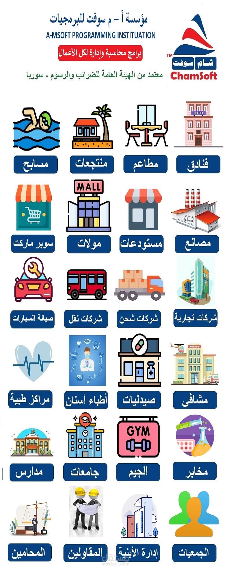 شام سوفت - برمجيات إدارة و محاسبة لكل الأعمال