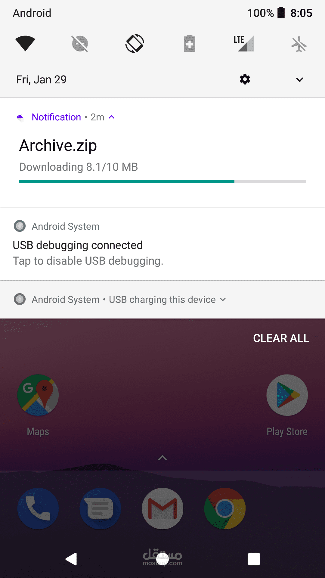 إظهار Custom notification أندرويد