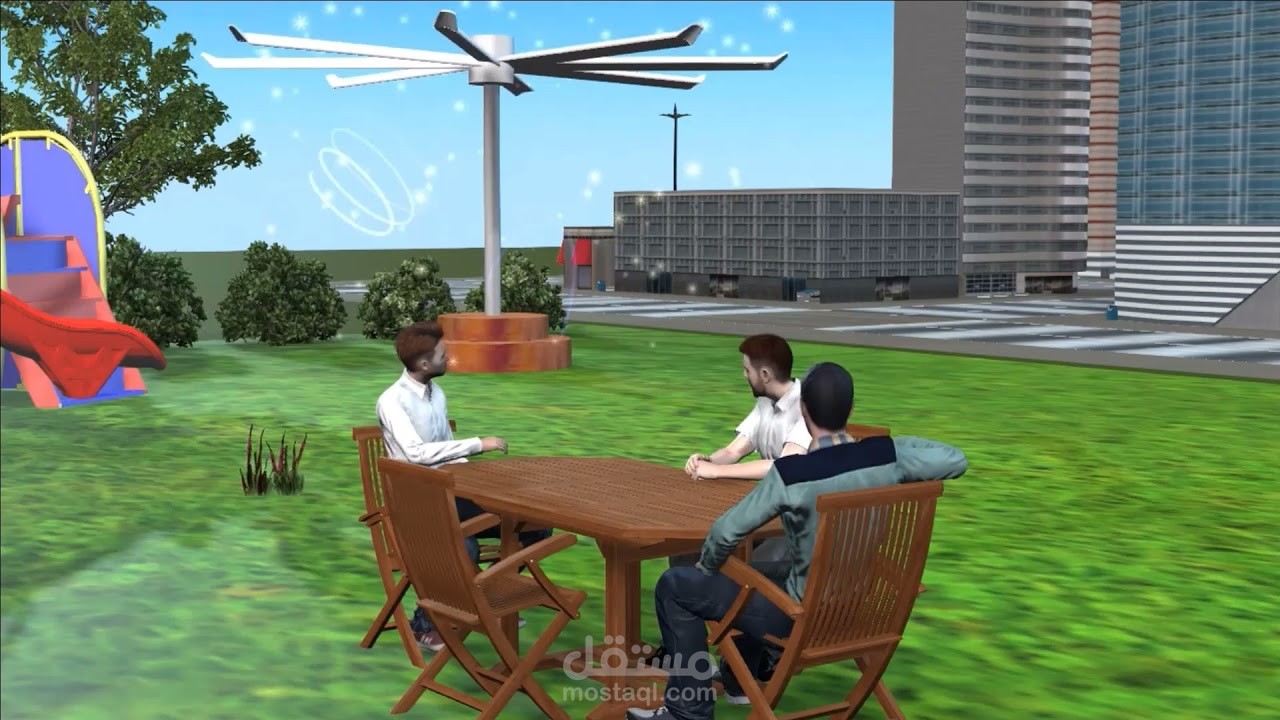 موشن 3D لمروحة