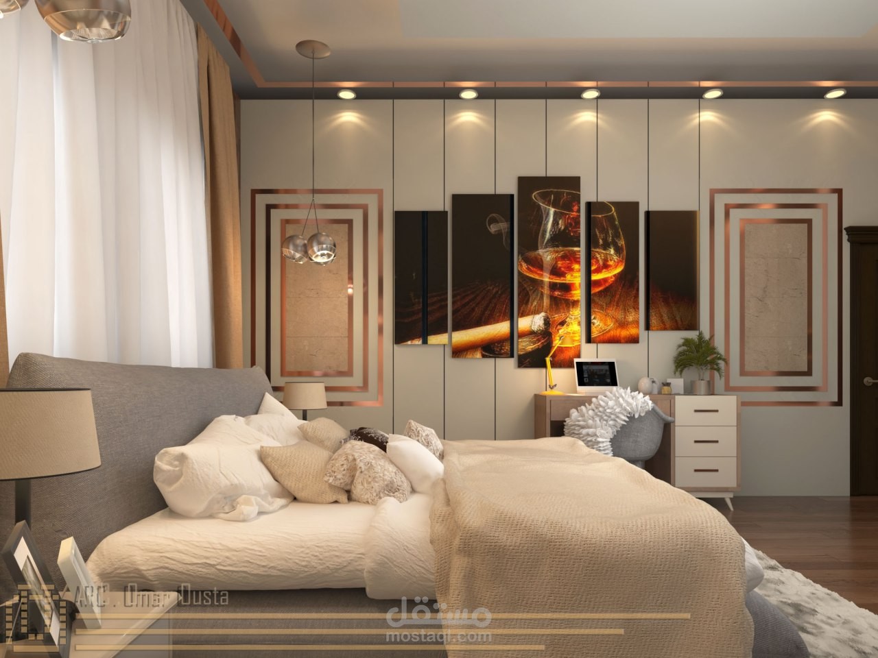 تصميمي ل غرفة نوم والدين