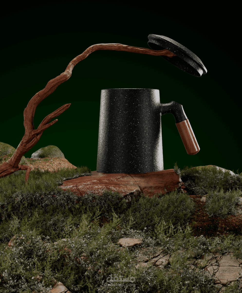 تصميم موديل براد شاي من شاومي علي برنامج سينما فور دي (cinema 4d)