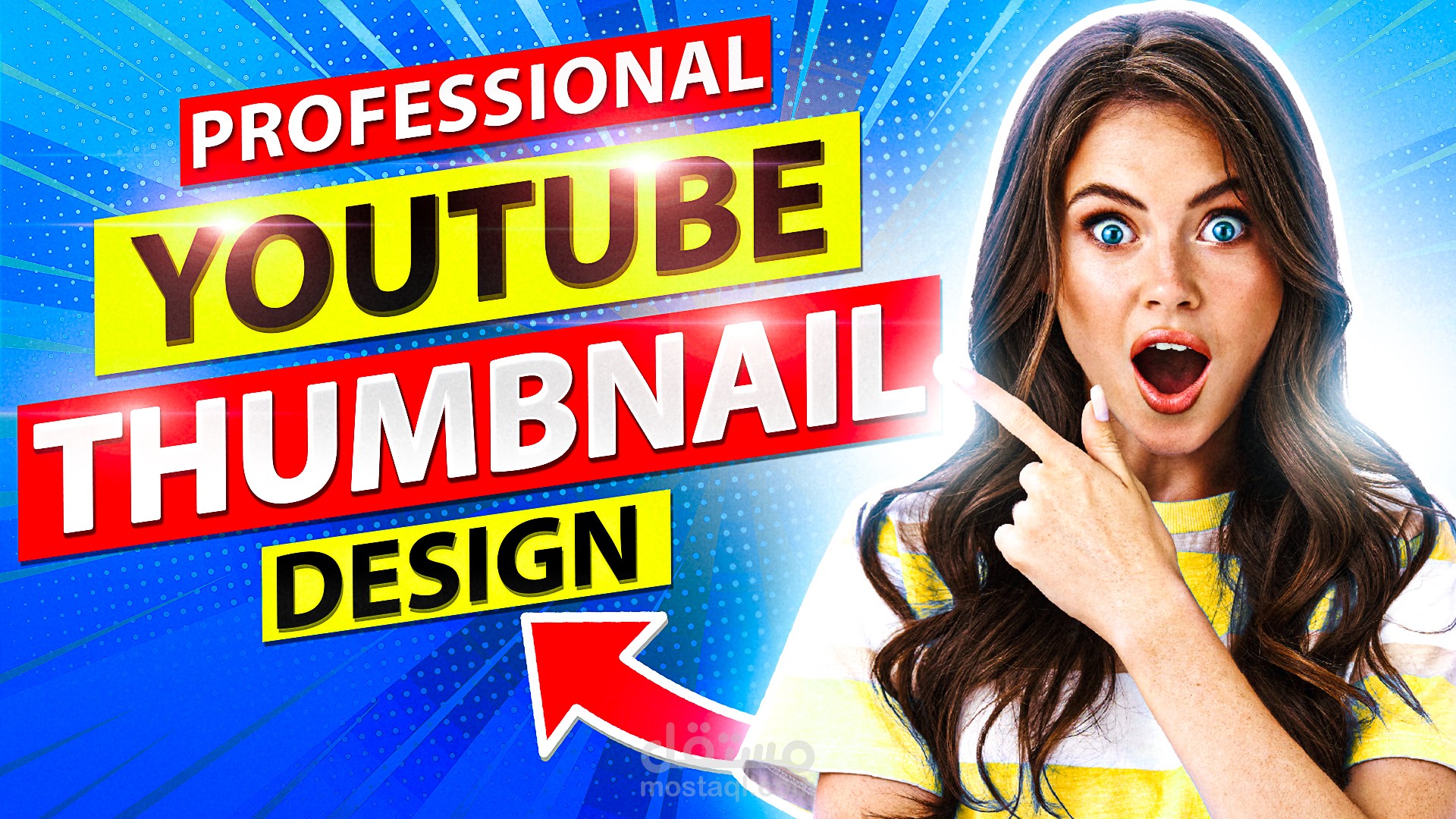 سأصمم لك صور مصغرة لليوتيوب جاذبة جدا في ساعتين فقط