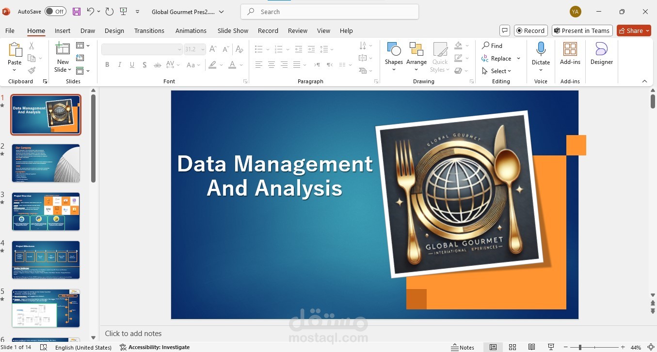 عرض تقديمى لمشروع Data Engeniring