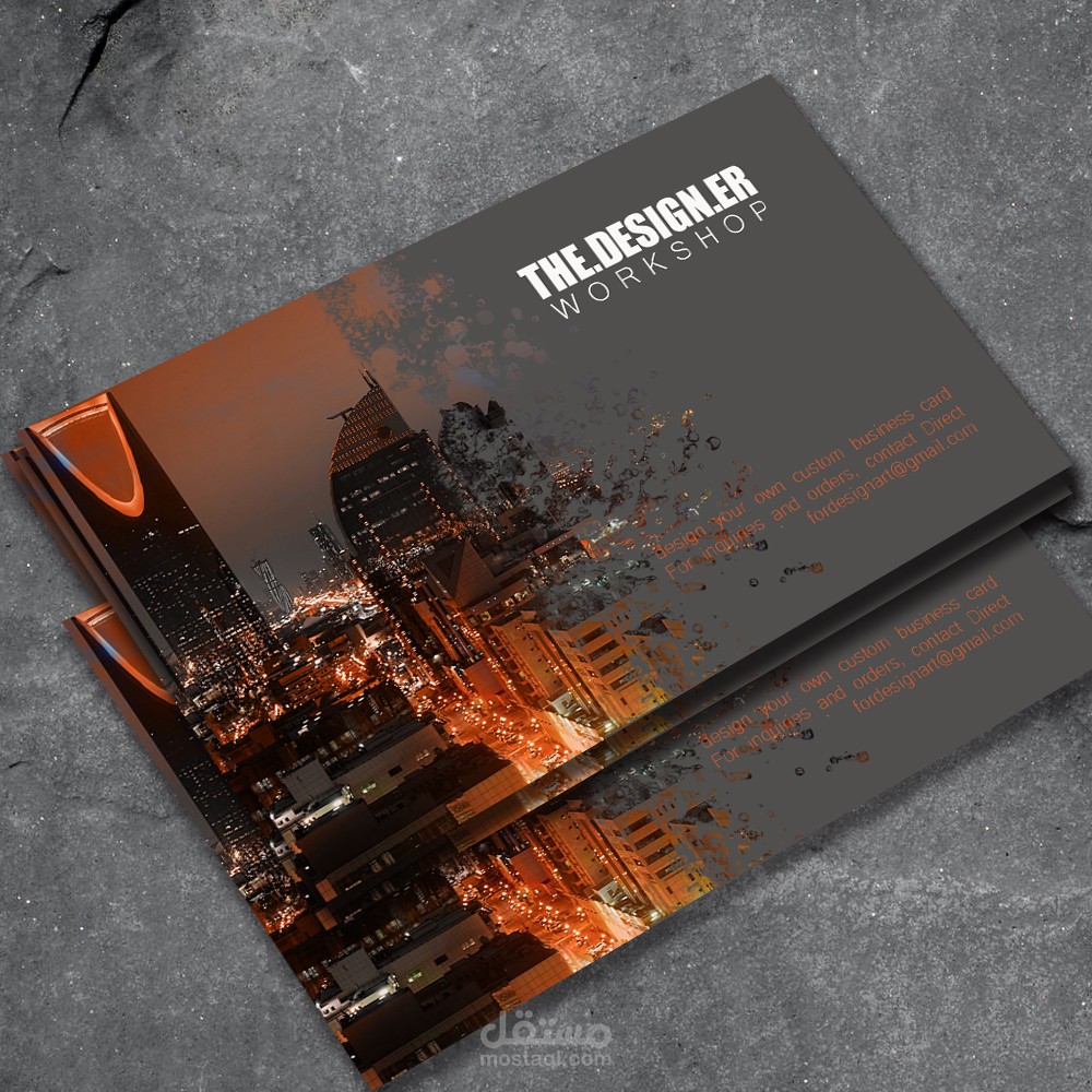 تصميم بطاقة عمل mockups