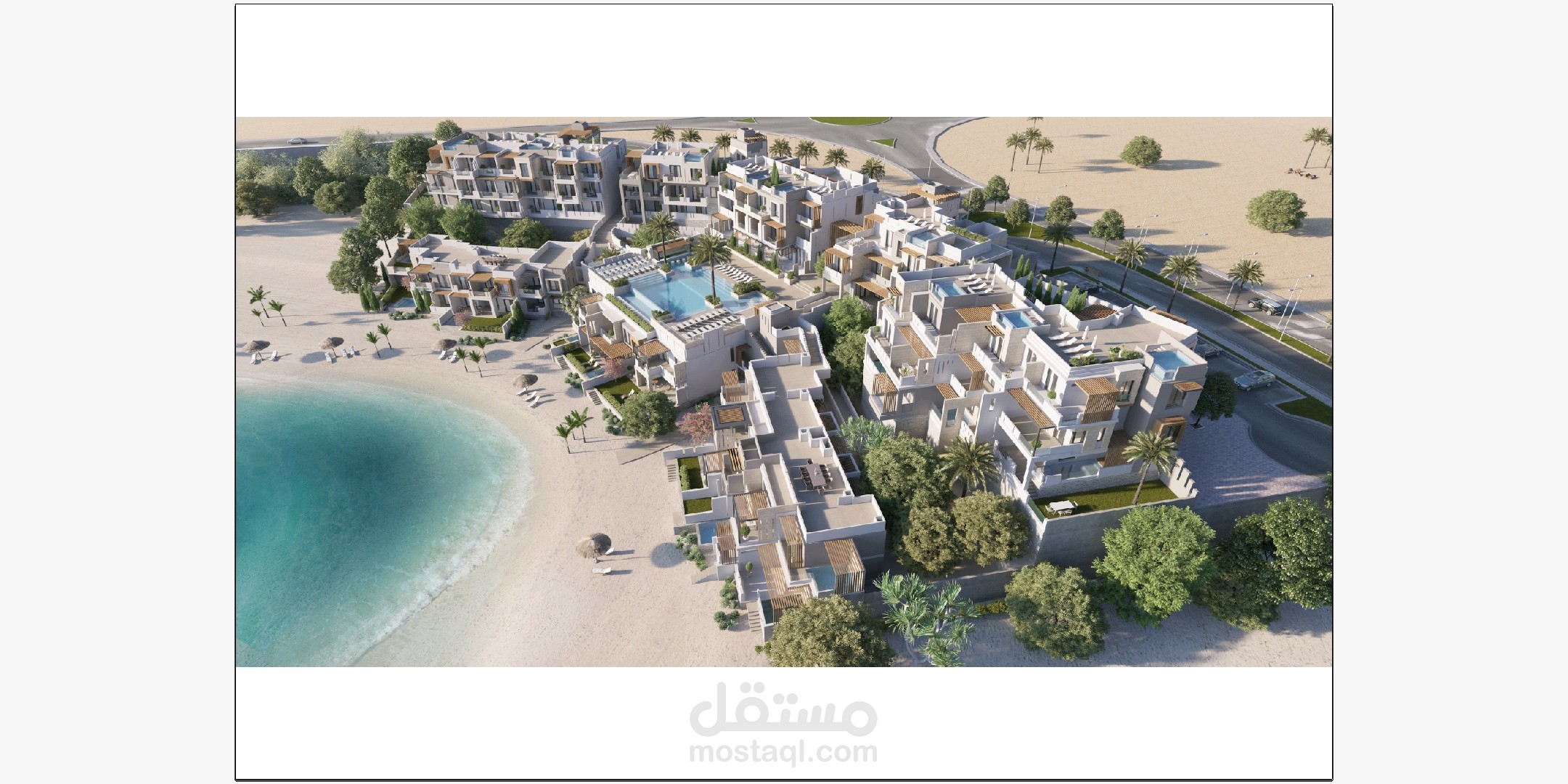 تصميم فندق علي الشاطئ