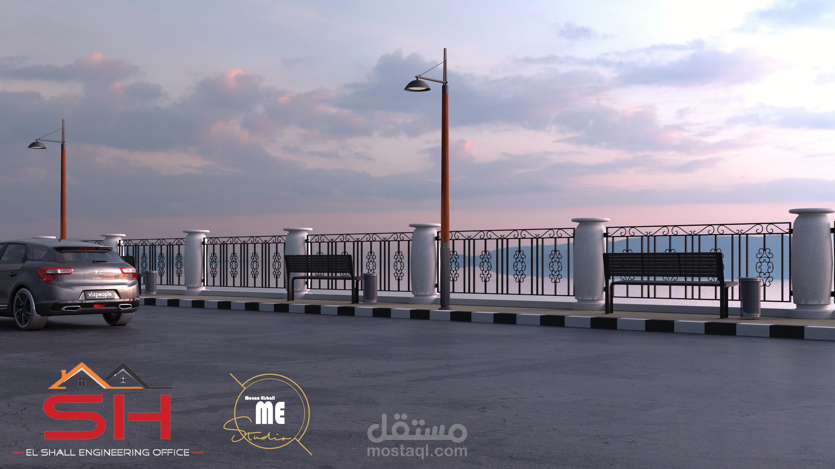 تطوير الممشي علي النيل بالمنصورة