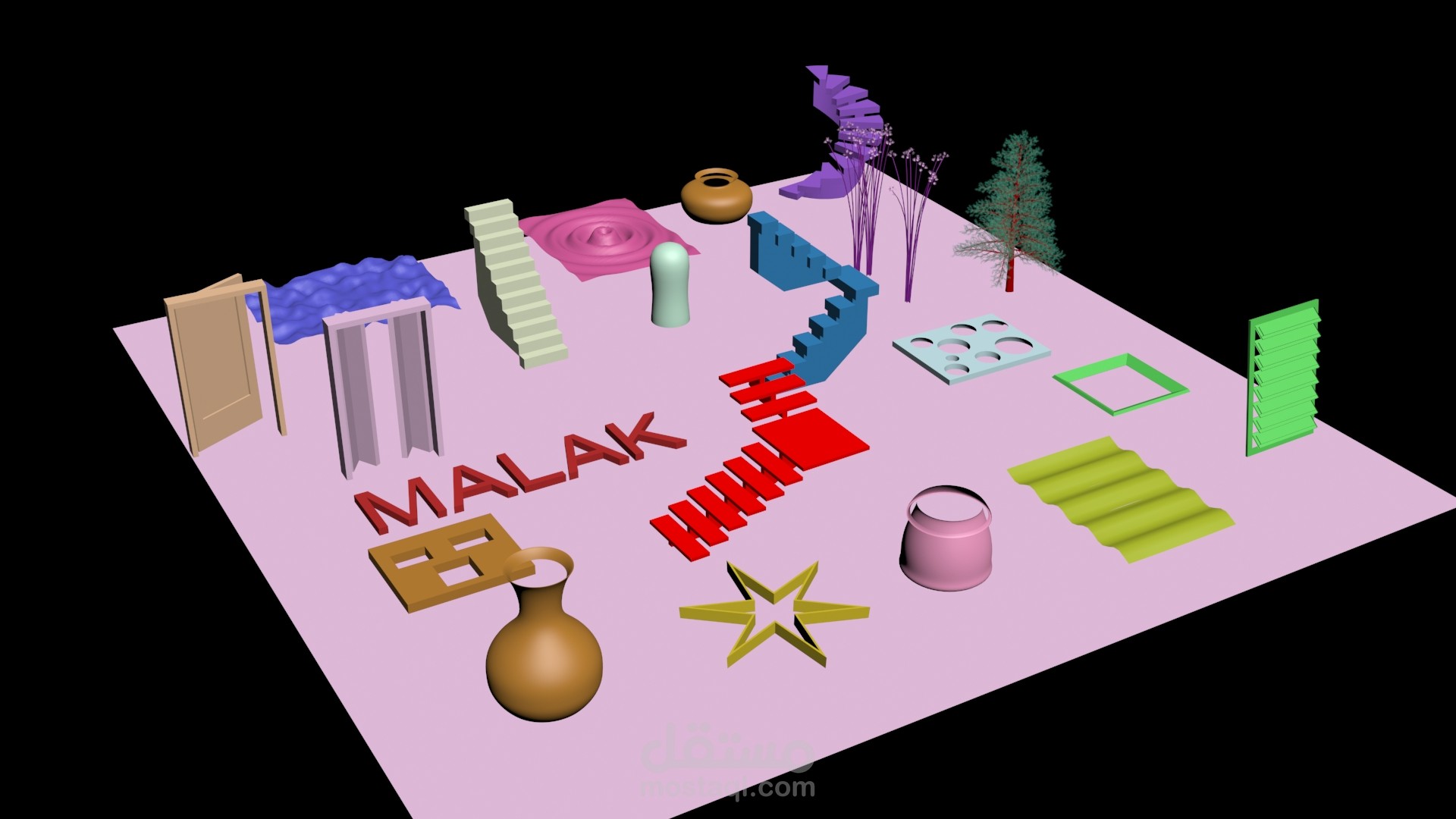 التدرب على برنامج ال3d