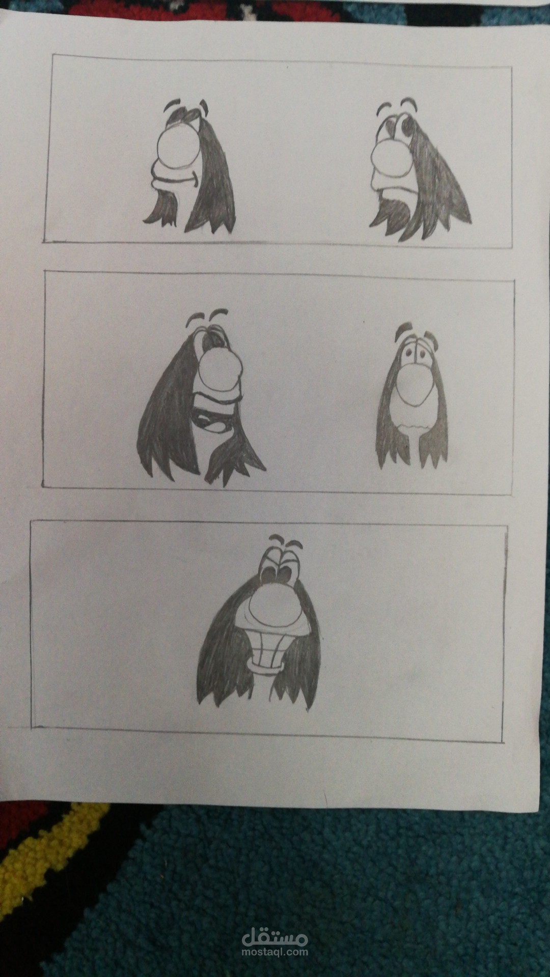 رسم شخصيات كرتون