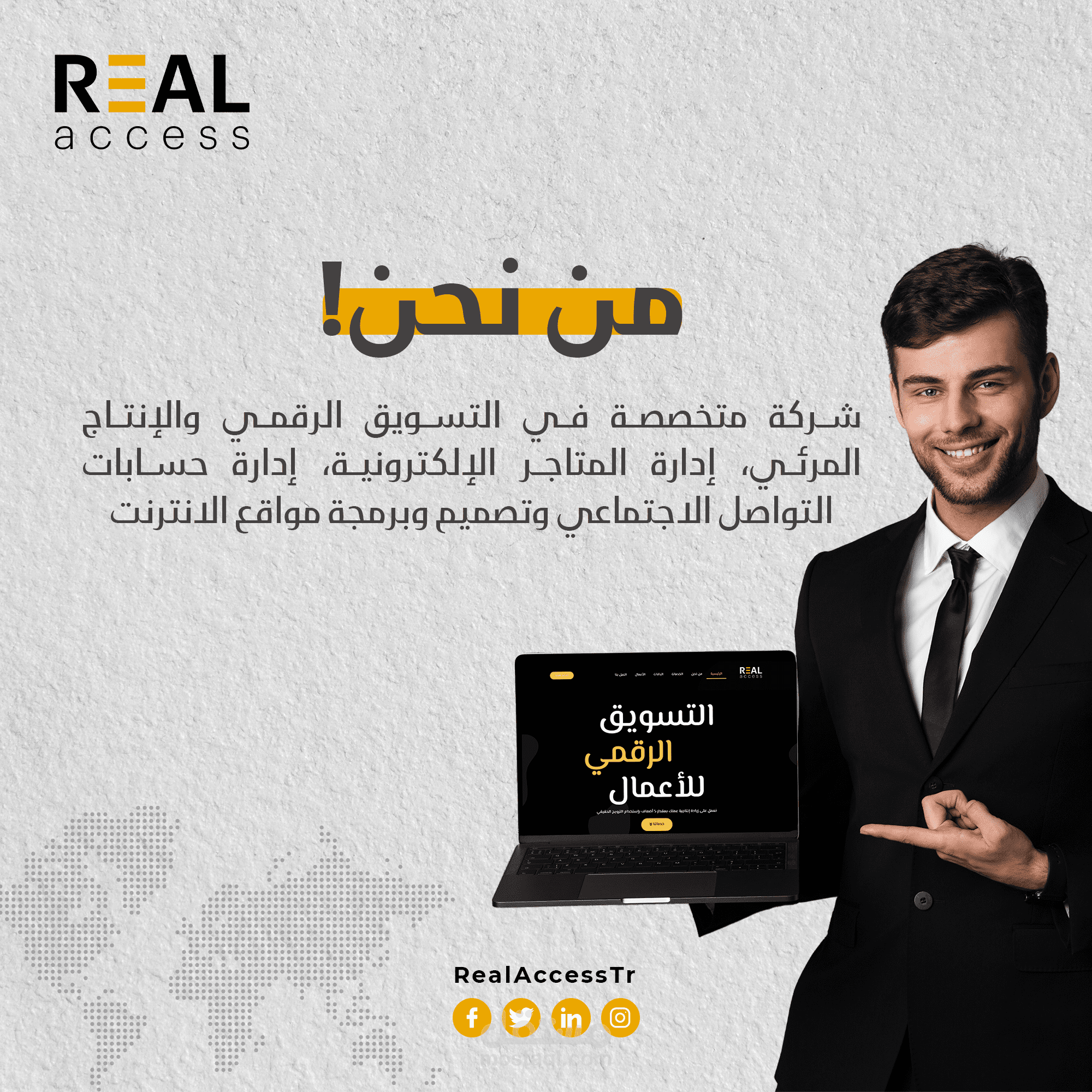 (1) Social Media Post - Real Acsses Company