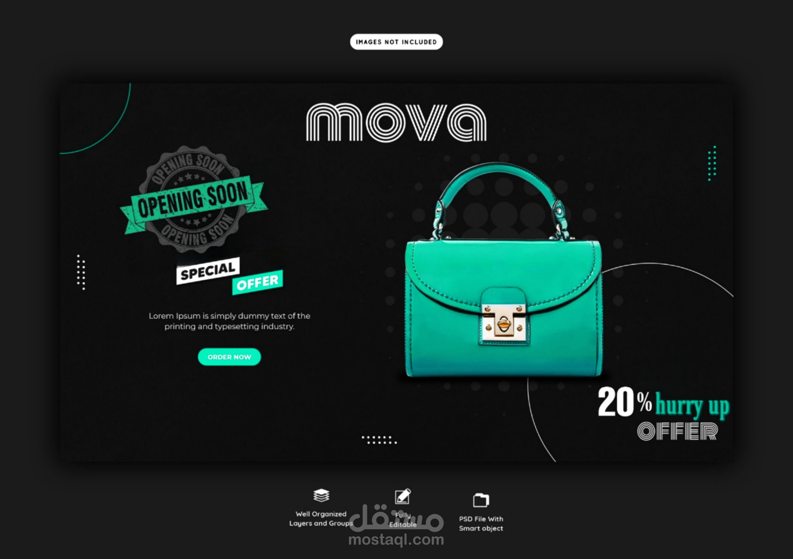 بناء الهويه الكاملة لبراند MOVA
