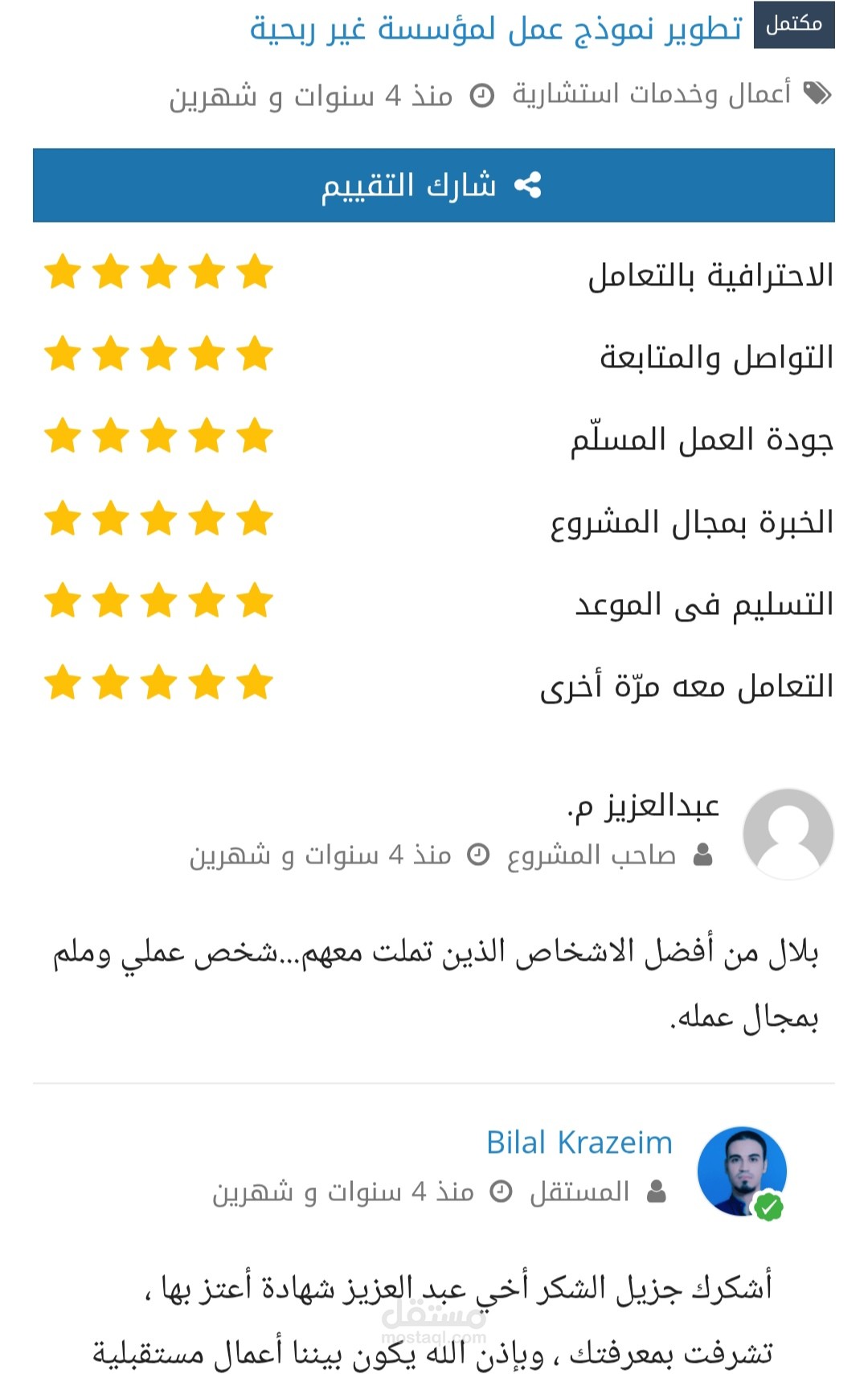 تطوير نموذج عمل لمؤسسة غير ربحية