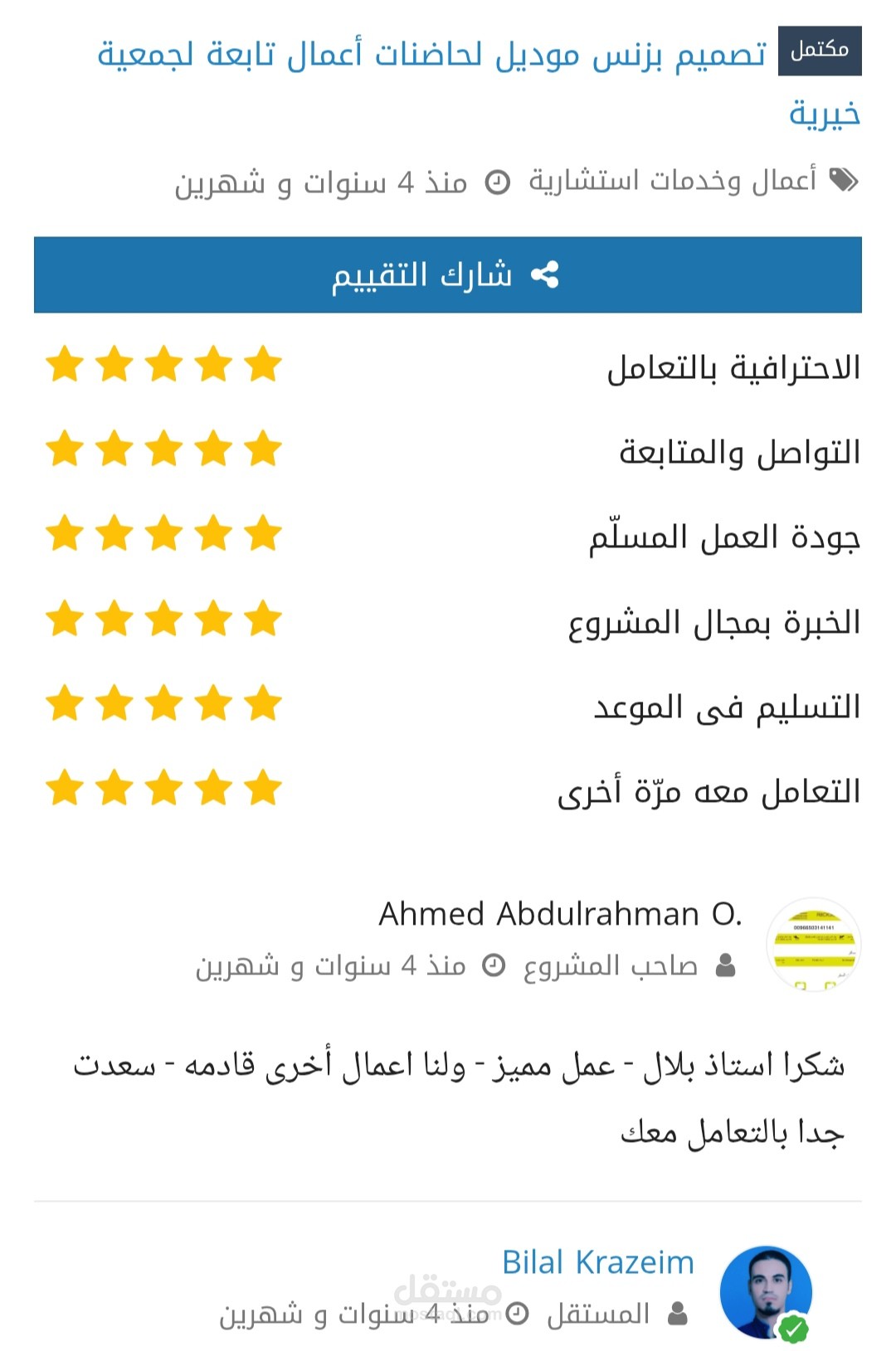 اقتراح ودراسة بزنس موديل لحاضنات اعمال تابعة لجمعية خيرية
